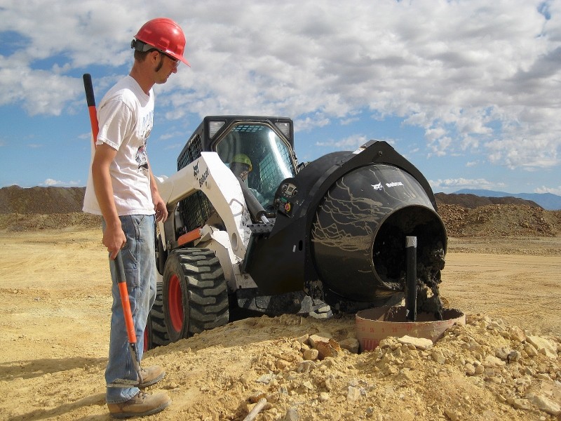 New Concrete Mixer Attachment For Bobcat Loaders